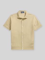regular fit poloshirt met doorlopende knoopsluiting van puur katoen van Polo Ralph Lauren Beige - 43