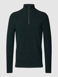 Strickpullover mit Reißverschluss Modell 'nizap' von Mango Grün - 1