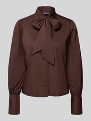 bluzka z wiązaniem pod szyją o kroju regular fit ze stójką model 'IDOL BOW SHIRT' od b.young - 15