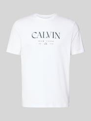 T-Shirt mit Label-Print und Rundhalsausschnitt von CK Calvin Klein - 25