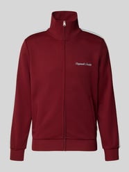 Sweatjacke mit Stehkragen Modell 'COTEDAZUR' von JACK & JONES Bordeaux - 22