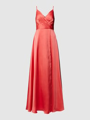 Abendkleid in Wickel-Optik von Luxuar Orange - 46