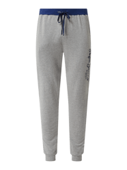 Sweatbroek met logoprint, model 'Minep' van Pepe Jeans Grijs / zwart - 39