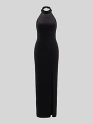 Maxi Abendkleid aus Polyester-Mix mit Neckholder und Beinschlitz von Jake*s Cocktail - 40