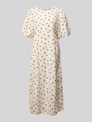 Midikleid mit Puffärmeln Modell 'ROSEY' von ICHI - 34