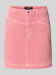 Mini spódnica o kroju straight fit w denimowym wyglądzie od Marc Cain - 9