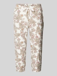 Slim fit stoffen broek met paisleymotief, model 'Mix+Relax' van Schiesser - 4