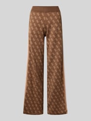 Wide Leg Strickhose mit Logo-Muster Modell 'ANEIRA' von GUESS Activewear - 14