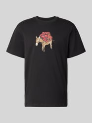 t-shirt z nadrukiem z motywem model 'DONKEY TAXI' od The North Face - 14