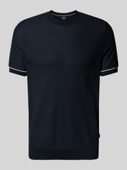 T-shirt in gebreide look, model 'Jianfranco' van BOSS - 36