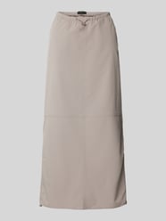 Slim fit midirok met elastische boord van Vero Moda van Vero Moda Grijs / zwart - 43