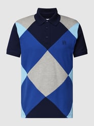 Poloshirt mit Allover-Muster Modell 'Pan' von Baldessarini Blau / Türkis - 18