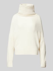 Rollkragenpullover mit Rollkragen Modell 'KAMARA' von ICHI Weiß - 4