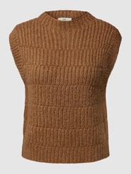 Pullunder in Strick-Optik mit Woll-Anteil von edc By Esprit Braun - 15
