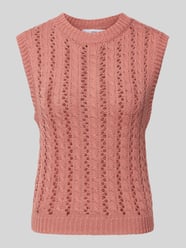 Stricktop mit Lochmuster Modell 'YUDI' von Mango Rosa - 37