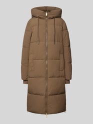 Gewatteerde lange jas met capuchon, model 'Ollie' van MOS MOSH - 11