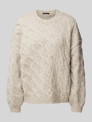 Gebreide pullover met extra brede schouders, model 'RAMEA' van Drykorn - 48