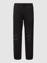 Sweatpants mit Allover-Muster Modell 'Halboa' von BOSS Green Grau / Schwarz - 46