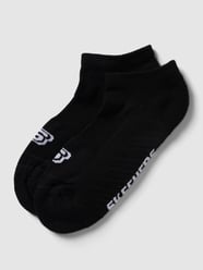 Sneakersokken met labeldetails in een set van 6 paar van SKECHERS Grijs / zwart - 45