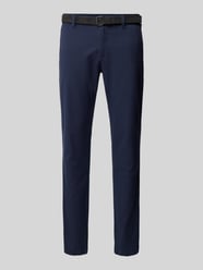 Slim Leg Chino mit Gürtel  von Tom Tailor Blau - 20