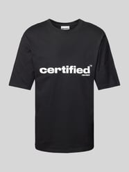 T-shirt z nadrukiem z logo od REVIEW - 32