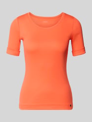 t-shirt z aplikacją z metką od Marc Cain - 45