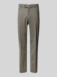 Straight leg pantalon met persplooien, model 'Genius' van BOSS Bruin - 28