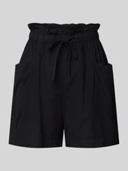 Loose Fit Shorts mit elastischem Bund von QS Schwarz - 14