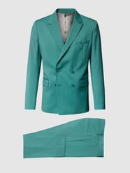 Slim Fit Anzug aus Schurwolle von Stylebop Braun - 42