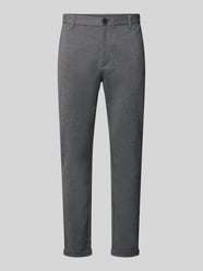 Hose o kroju slim fit z dodatkiem wiskozy w skróconym kroju od Lindbergh - 10