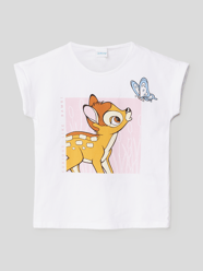 T-shirt z nadrukowanym motywem od OVS Niebieski - 37