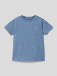 T-shirt met labelstitching van Polo Ralph Lauren Kids Blauw - 29
