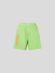 Sweatshorts mit Label-Print von Dsquared2 Grün - 42