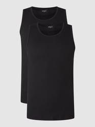 Tanktop van katoen in een set van 2  van camano Grijs / zwart - 18