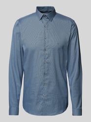 Slim Fit Business-Hemd mit Knopfleiste Modell 'Bari' von CK Calvin Klein Blau - 42