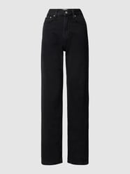 Jeansy z wysokim stanem i 5 kieszeniami od Calvin Klein Jeans Czarny - 22