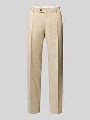 Regular Fit Anzughose mit Bügelfalten von bugatti Beige - 33