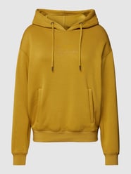 Hoodie met labelstitching van MOSS COPENHAGEN Geel - 15