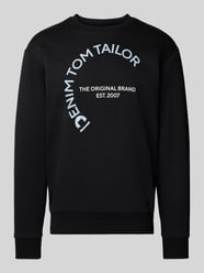 Sweatshirt mit Logo-Print von Tom Tailor Denim Schwarz - 11