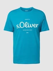 T-Shirt mit Label-Print von s.Oliver RED LABEL Türkis - 29