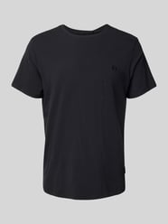 T-Shirt mit geripptem Rundhalsausschnitt Modell 'Dinton' von Blend - 24