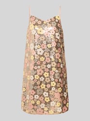 Knielanges Kleid mit Pailletten Modell 'LALEA' von YAS Pink - 44