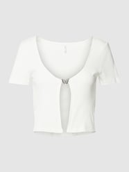T-shirt met siergarnering, model 'RANDI' van Only Wit - 31