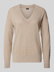 Gebreide pullover van wolmix met V-hals van JOOP! Geel - 1