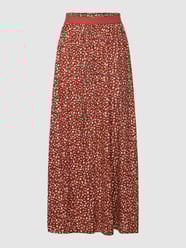 Maxirok met all-over motief, model 'VENEDIG' van Only Rood - 3