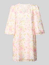 Cocktailkleid mit V-Ausschnitt Modell 'LEANNA' von YAS Pink - 6