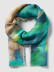 Sjaal met all-over print van Marc O'Polo Turquoise - 8