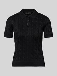 Gebreid shirt met kabelpatroon en polokraag, model 'NATRISSA' van Lauren Ralph Lauren - 28