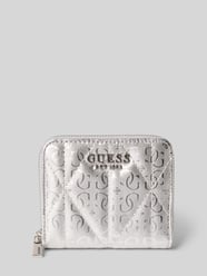 Portemonnaie mit Allover-Logo-Prägung Modell 'Aldina' von Guess - 1
