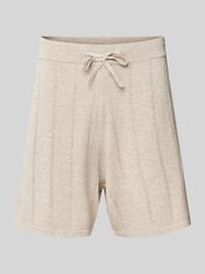 Regular Fit Shorts mit Lochmuster von Colours & Sons Beige - 31